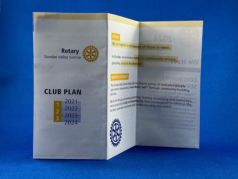 Rotary trifold Folded 1